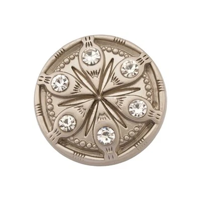 5pcs Flower Embossed Metal Buttons Vintage for Clothing Craft Sewing DIY 15-25mm - Image 1 of 4