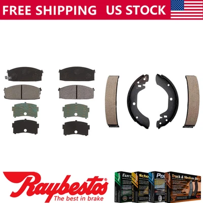 Pastillas de freno delanteras metálicas y zapatas traseras Element3 para 1984-1985 200SX - Raybestos Foto 1 de 4