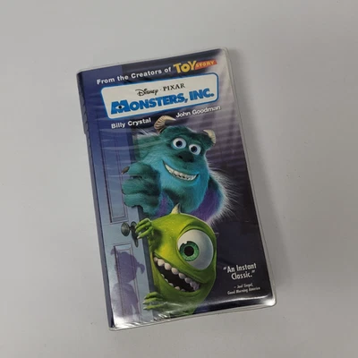 Disney Pixar Monsters Inc VHS Clamshell Case Billy Crystal John Goodman Foto 1 de 4