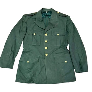 Men's Vintage Green Army Frock Coat Size 41S by De Rossi & Son Co Dated 3/5/1959 - Picture 1 of 10