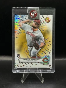 2023 Topps Pristine Encased Gold Pulsar Refractor RC 47/50 Graham Ashcraft Reds - Picture 1 of 2