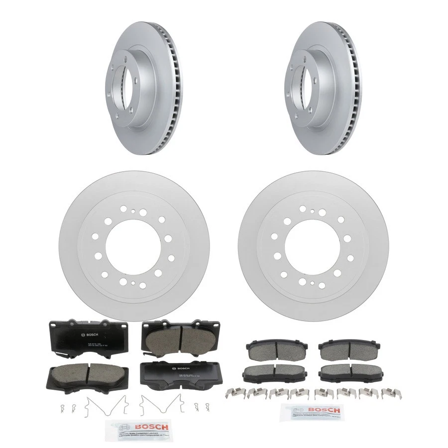 Bosch QuietCast Ceramic Brake Pad and Rotor Kit For 2010-2014 Toyota FJ Cruiser — 第 1/4 张图片