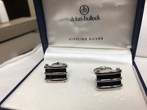 STERLING SILVER . DOLAN-BULLOCK CUFF LINK - Picture 1 of 5
