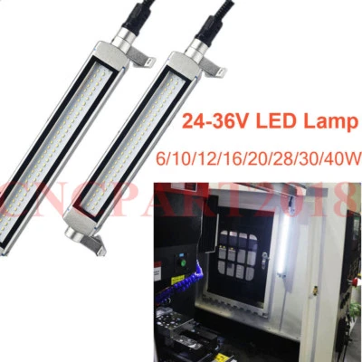 6W-40W CNC Machine LED Work Light 24-36V Milling Lathe Drilling Lamp Light White - Image 1 of 4