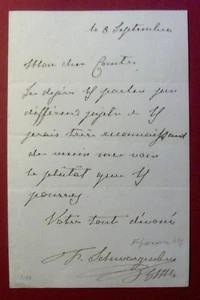1848 FELIX Fürst zu SCHWARZENBERG - eigh. Brief Ministerpräsident Oesterreich - Bild 1 von 1