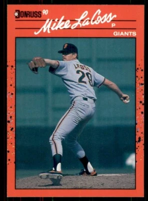1990 Donruss #652 Mike LaCoss - Image 1 of 2