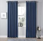 Blackout Eyelet Curtains Black Out Thermal Ring Top Ready Made Curtain Pair