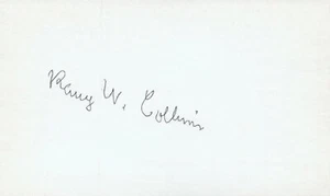 Ray Collins 1909 Boston Red Sox Signed 3x5 Index Card with JSA COA - Picture 1 of 2