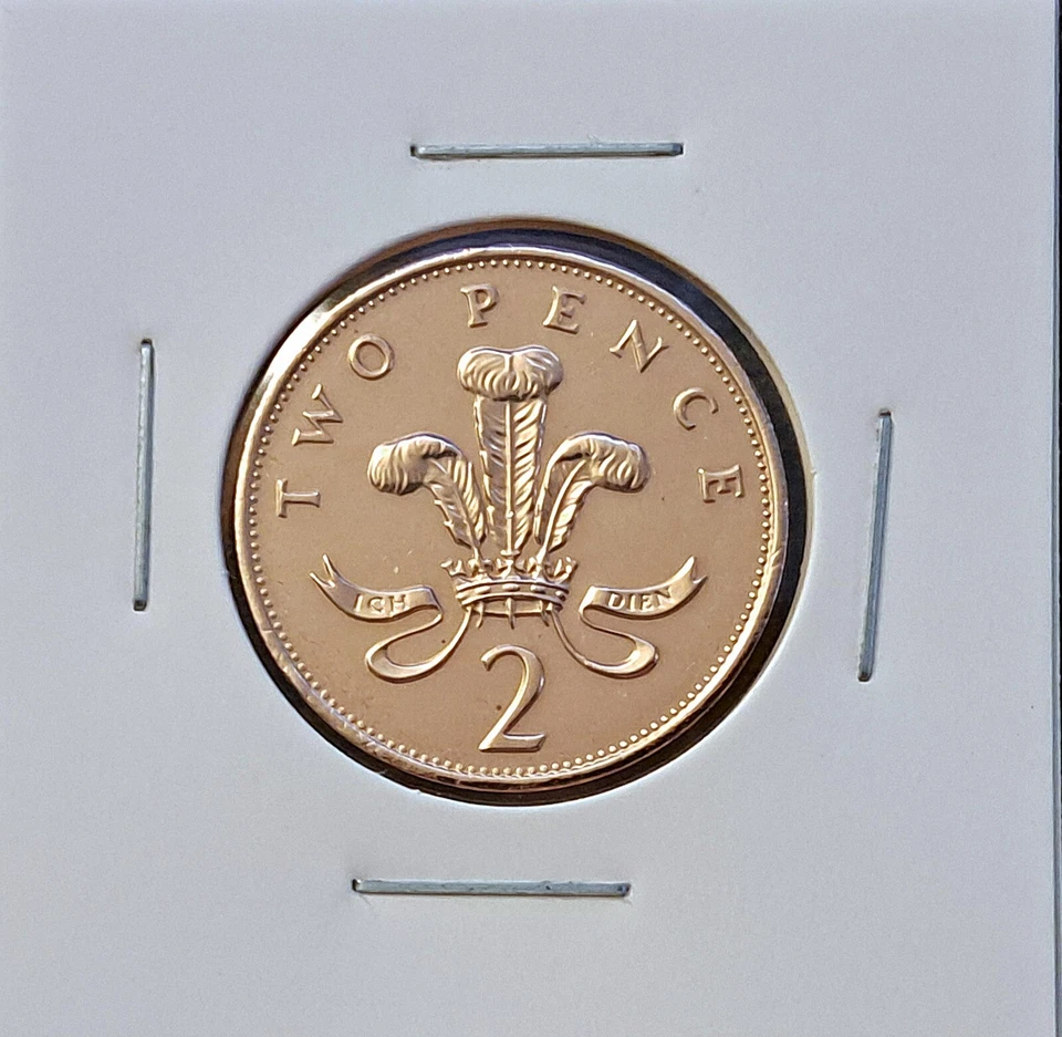 🇬🇧 Reino Unido (Gran Bretaña) 1986 DOS PENIQUES 2p Isabel II MONEDA FRESCA. Foto 1 de 2