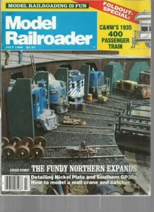 Model Railroader July 1986 C&NW 1935 400 Passenger Train Plans Fundy Can Layout - Picture 1 of 1