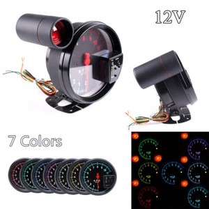 Tacómetro de 5" para automóvil RPM 7 colores luz de fondo LED luz de cambio para 4/6/8 cilindros - Imagen 1 de 10