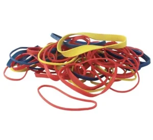 New 2 Oz. Assorted Rubber Band Random Sizes and Colors Pack of Rubber Bands - Picture 1 of 12