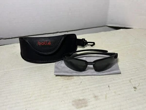 Bolle Attraxion Sunglass 12252 Black New no Box made in Italy - Picture 1 of 6