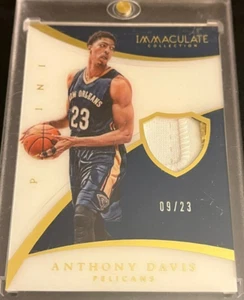 2014-15 Anthony Davis Immaculate Collection Memorabilia #P-AD 09/23 - Picture 1 of 2