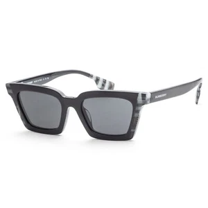 Gafas de sol para mujer Burberry BE4392U-405187-52 Briar 52 mm negras/a cuadros blancas negras - Imagen 1 de 2