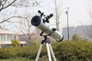 Visionking 3'' 76x700mm Reflector Newtonian Astronomical Telescope Altazimuth - Picture 1 of 9