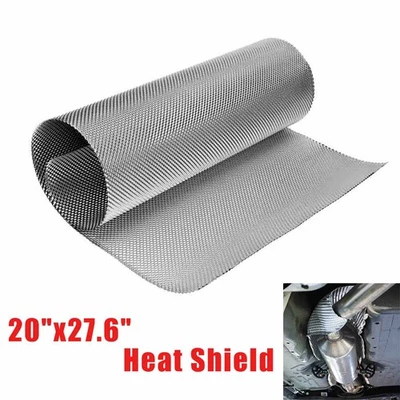 20x28'' Embossed Aluminum Heat Shield Thermal Barrier For Exhaust Turbo Manifold - Изображение 1 из 4