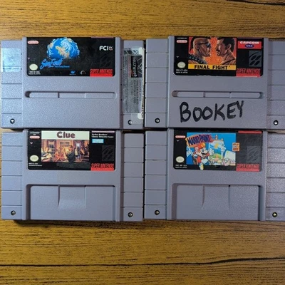 Lote Juegos SNES - Final Fight & Sim Earth & Mario Paint & Clue - Super Nintendo Foto 1 de 4