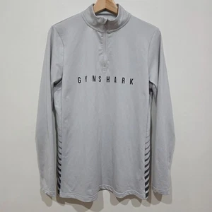 Gymshark Jacket AUS S/10 US6 Grey Long Sleeve Mock Neck 1/4 Zip - Picture 1 of 8