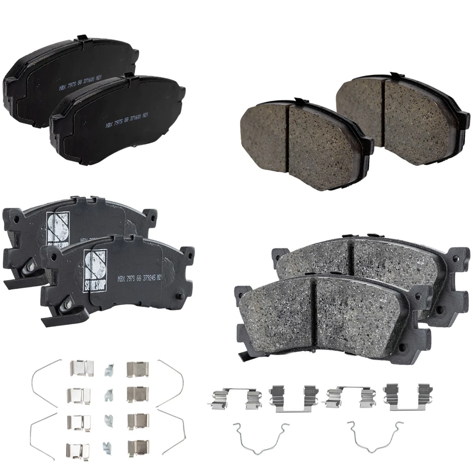 Juego Pastillas Freno Delanteras y Traseras Para Mazda 929 1988 1989 1990 1991 Foto 1 de 4