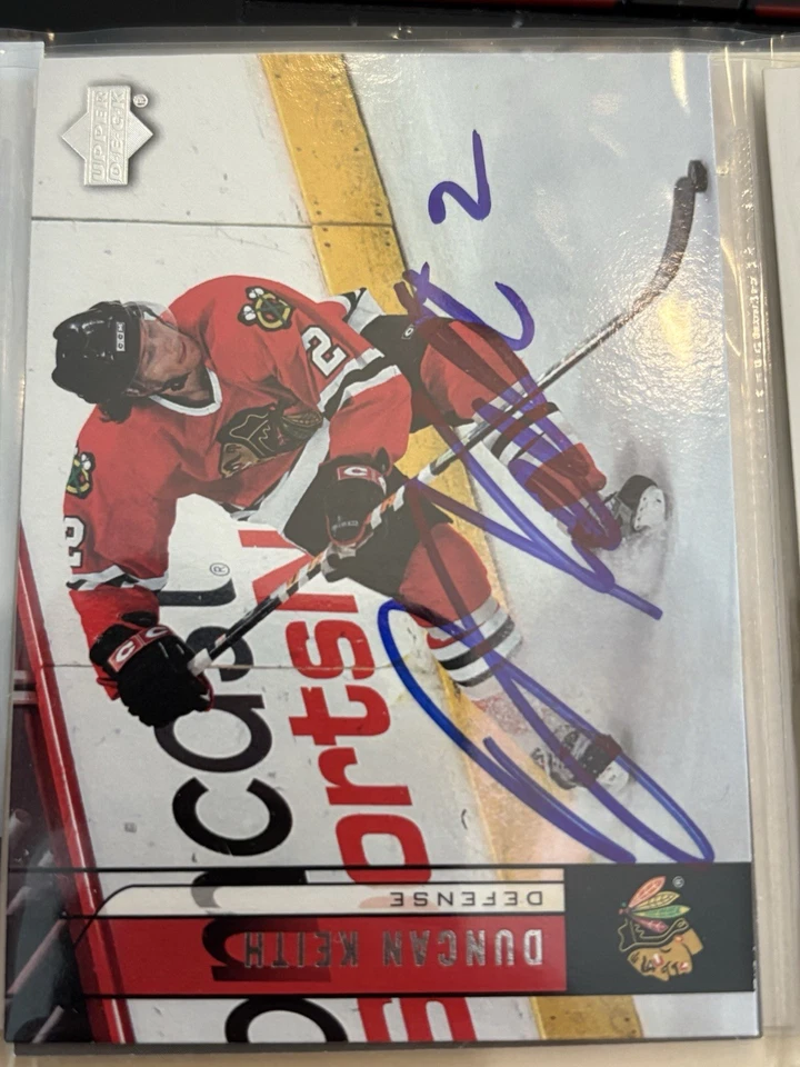 Signed 2006-07 Upper Deck Duncan Keith #44 HOF Auto Blackhawks Card - Image 1 of 1