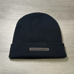 A$$holes Live Forever Beanie Hat Cap Adult OS Navy Blue Cuffed 3M Thinsulate 40g - Picture 1 of 5