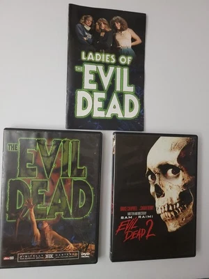 THE EVIL DEAD 1982 & EVIL DEAD 2 1987 HORROR DVDS w/ BOOKLET Bruce Campbell - Image 1 of 4