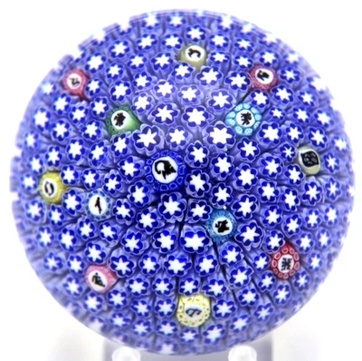 LARGE Gorgeous BACCARAT France Star and Silouhette Canes Art Glass Paperweight - image 1 of 4