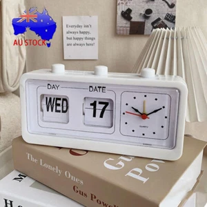 Bedside Digital Clock Desk Alarm Clock Day Date Display Time Calendar - Picture 1 of 14