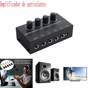 Amplificador de auricular de 4 canal Compatibilidad con adaptador de 1/4" a 1/8 - Imagen 1 de 12