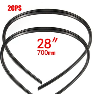 2PCS 28'' Car Truck Rubber Wiper Blade Replacement trim Accessories - Picture 1 of 12