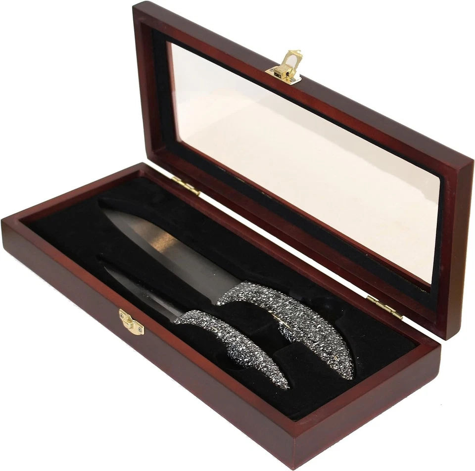 Keramikmesser Set – Keramik Schälmesser – Universalmesser in Holzbox Geschenk - Bild 1 von 4