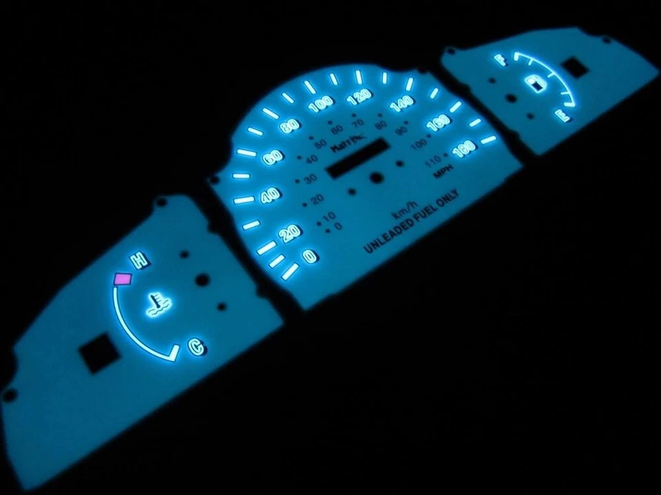 Para 1999 2000 Toyota Tacoma sem RPM medidores Indiglo face branca 180 quilômetros KPH - Imagem 1 de 1