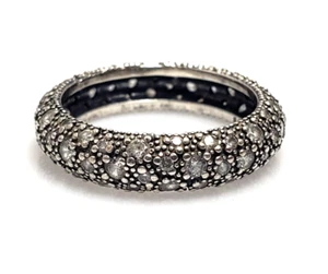 Pandora Sterling Silver Cosmic Stars Band Ring 190915CZ Size 7.5 / 56 - Picture 1 of 8
