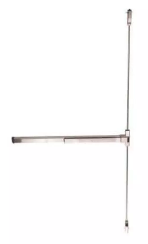 🔴Taco long fire rated crash bar verticle surface rod exit device in Aluminum - Image 1 of 3