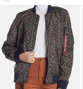 Alfa Industries x Liberty London reversible bomber jacket small - Picture 1 of 8