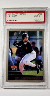 2000 Topps Traded #T32 J.R. JR House Rookie RC Pittsburgh Pirates PSA 8 NM-Mint - Image 1 of 3