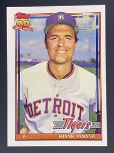 1991 Topps Dessert Shield #236 Frank Tanana Detroit Tigers 