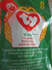 1998 McDonald's TY Scoop The Pelican #8 Teenie Beanie Babies - Foto 1 di 3