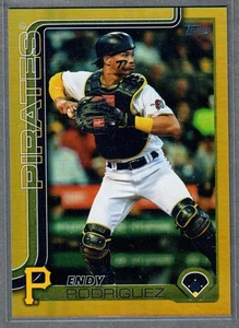 2025 Topps Series 2 Endy Rodriguez Gold Rainbow Foil #/50 Pirates SP - Bild 1 von 2