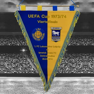 1. FC Lok Leipzig V Ipswich Town FC UEFA Cup 1973/74 Größe 48 cm x 36 cm - Afbeelding 1 van 1