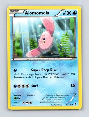 Pokémon TCG Alomomola 22/119 XY - Phantom Forces Normal LP - Image 1 of 2
