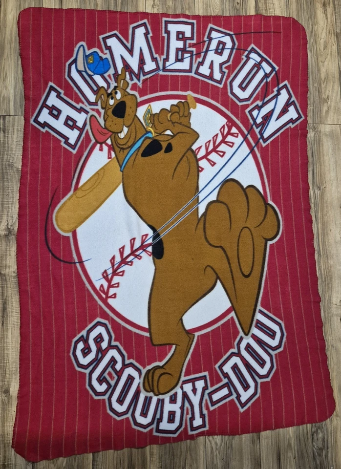 Manta Scooby Doo 1999 de colección Home Run 64x44 tema deportivo rojo muy raro Foto 1 de 4