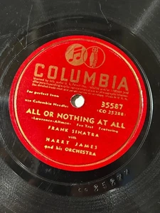 Frank Sinatra Harry James - All or Nothing at All/Flash Columbia 78RPM - Picture 1 of 4
