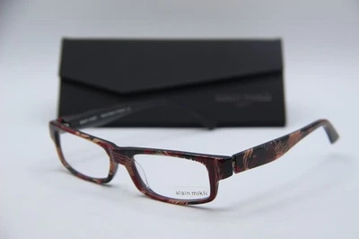 NUEVAS GAFAS ALAIN MIKLI AL 1154 B052 CUERNO ROSA ROJO MARCO AUTÉNTICO 52-15 Foto 1 de 4