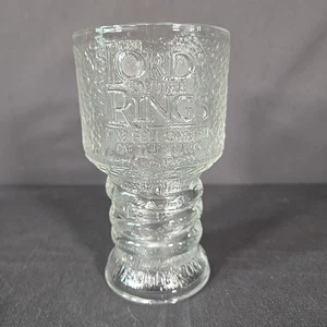 2001 VINTAGE Signore degli Anelli STRIDER vetro calice tazza tazza bicchiere BURGER KING - Foto 1 di 7