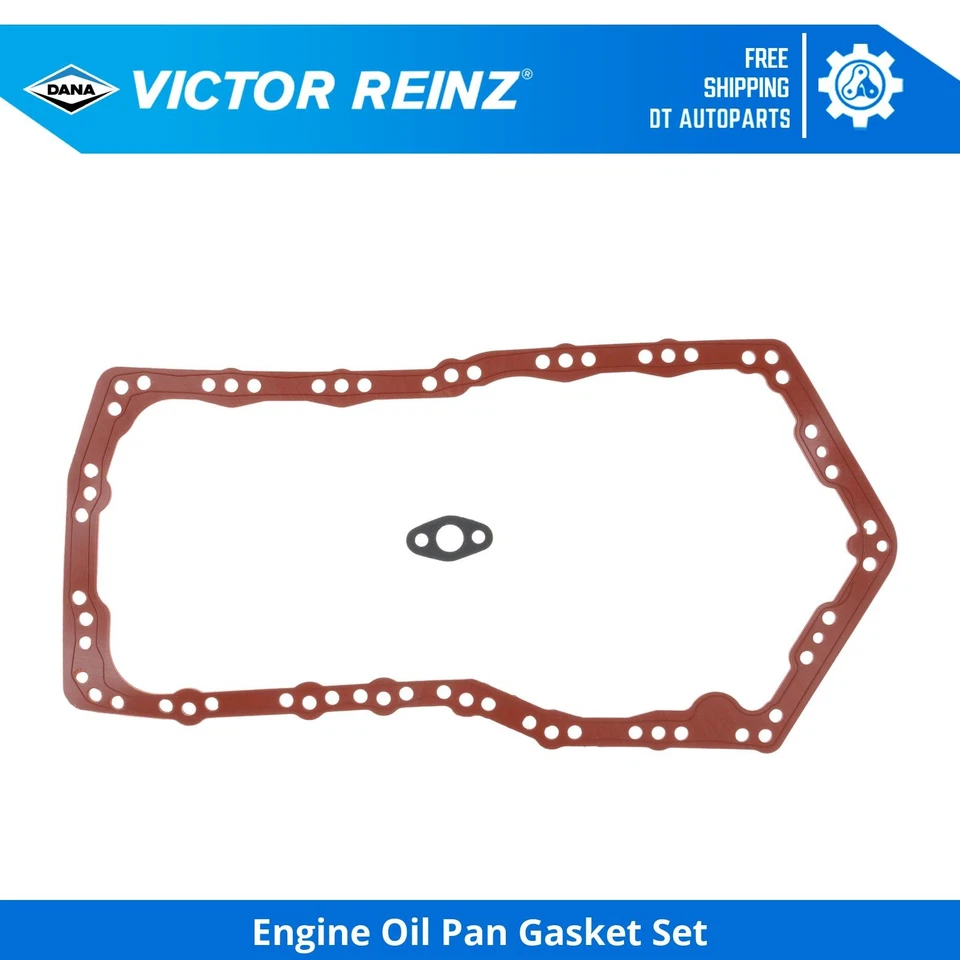 For 1985-1987, 1992-1993 Pontiac Grand Am Engine Oil Pan Gasket Set Victor Reinz - Image 1 of 1