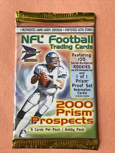 2000 Pacific Prism Prospects Hobby Factory Sealed Pack Tom Brady Rookie Year - Bild 1 von 8