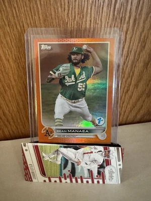 2022 TOPPS Orange Foil Sean Manaea #281 1st Edition /75 Mets As SP - Image 1 of 3