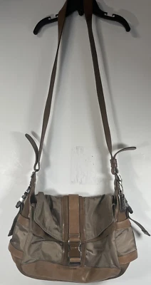 DKNY Vinyl/Suede/Leather Shoulder Bag Purse (corners worn/soiled-READ ALL) - Image 1 of 4